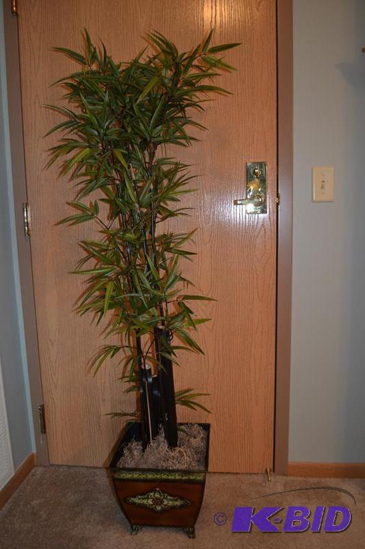 lot 156 image: Bamboo looking indoor silk&nbspplant. Approx...