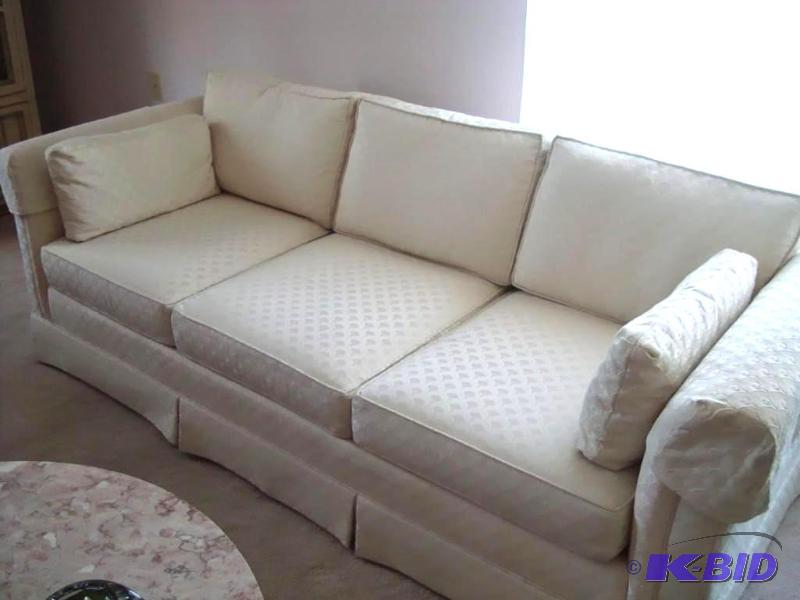 lot 16 image: White Couch that matches #15.  Please bring h...