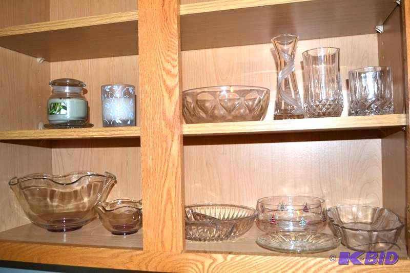 lot 173 image: Misc. crystal glass lot including 2 cut glas...