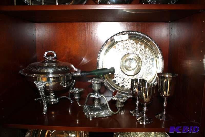 lot 29 image: Lot of Beautiful Silver plated items includin...