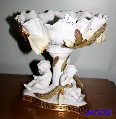 lot 37 image: Cherub compote pedestal bowl Andrea by Sadek ...
