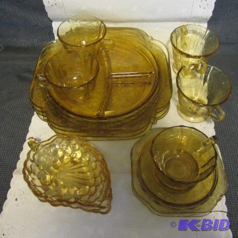Amber Depression Glass