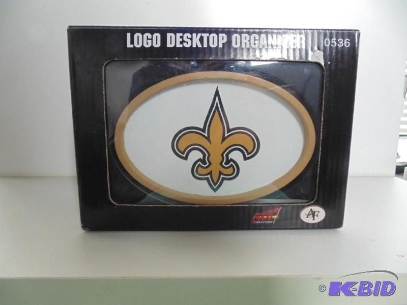 New Orleans Saints Logo Desktop Organizer