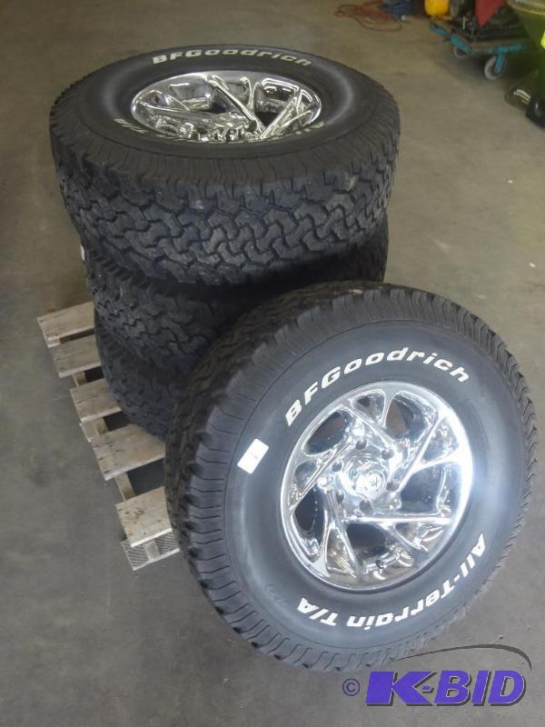 (4) American Racing 6-Lug Chromed Wheels With...