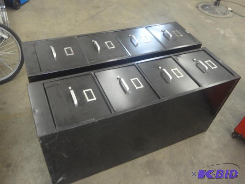 (2) 4-Drawer Steel File Cabinets...