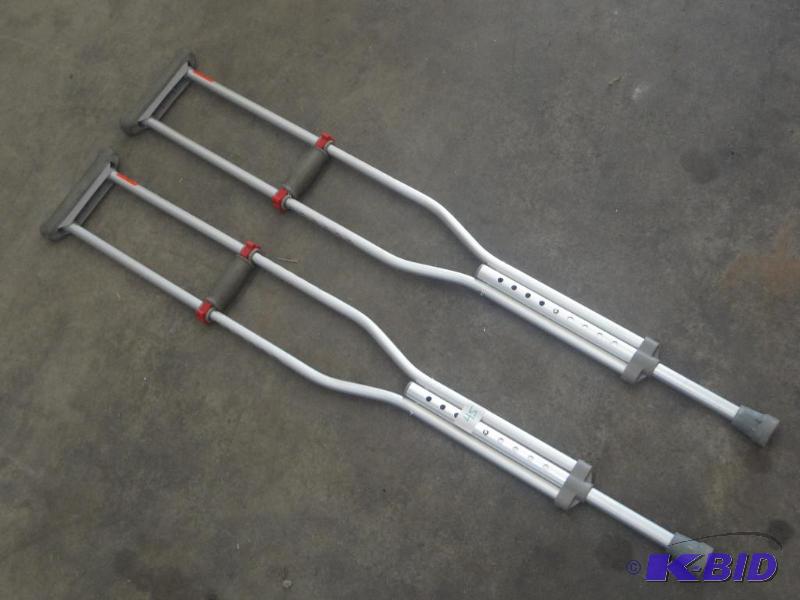 (1) Set Of Aluminum Crutches...