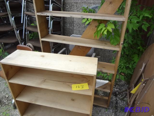 lot 163 image: Two Primitive Shelves...