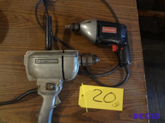lot 20 image: Craftsman Drills...