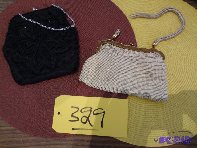 lot 329 image: (2) Beaded Purses...