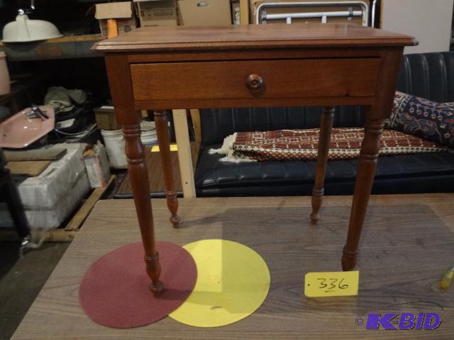 lot 336 image: Very Nice Hardwood Side Table...