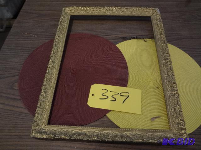 lot 339 image: Old Frame, Plaster Relief...