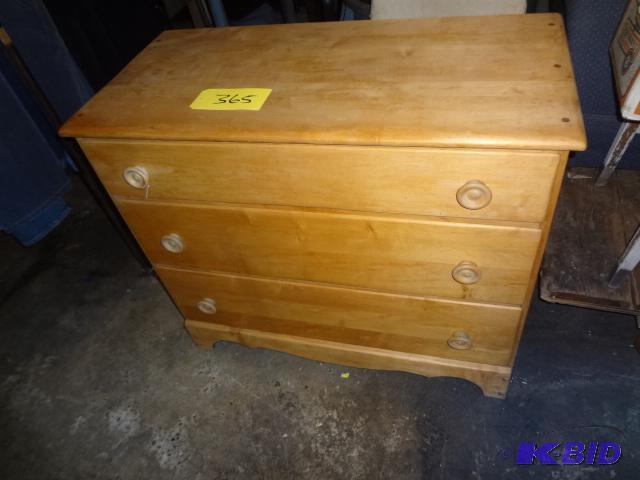 lot 365 image: Blond Chest of Drawers...