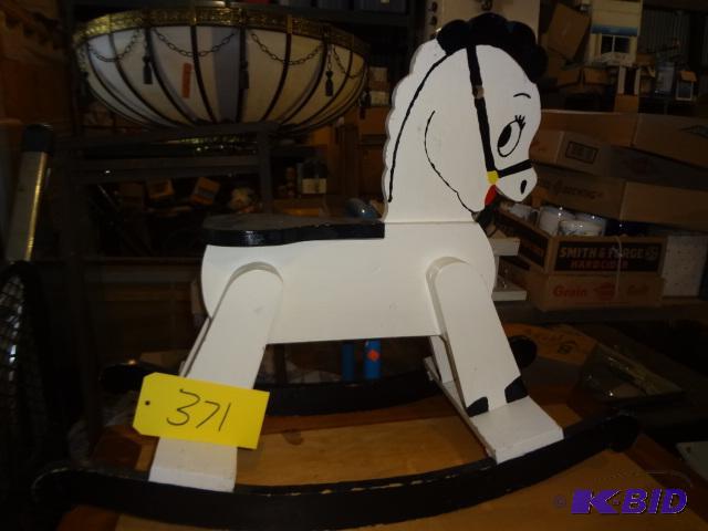 lot 371 image: Rocking Horse...