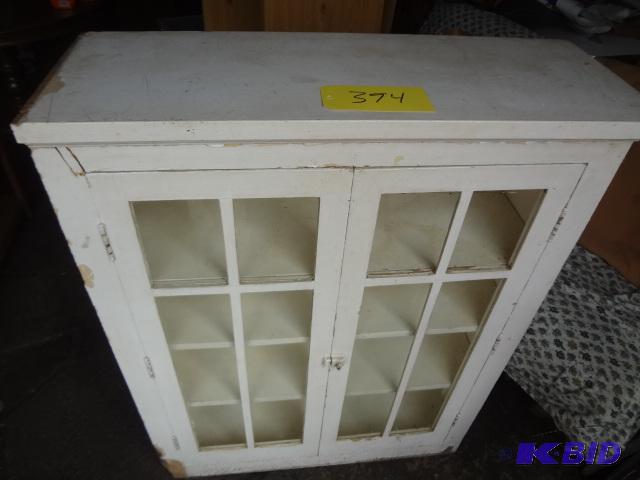 lot 394 image: Vintage Built-in with Glass doors...