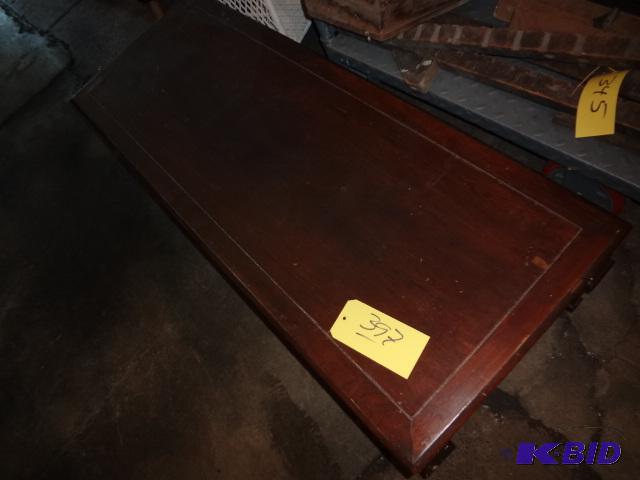 lot 397 image: Low Hardwood Table...