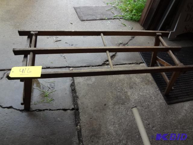lot 416 image: Antique Fold up Rack...
