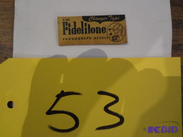 lot 53 image: Phono-Graph Needles...