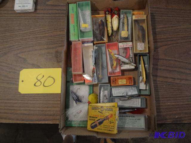 lot 80 image: Lot of Old Lures and Boxes...