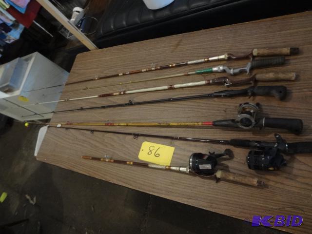 lot 86 image: (6) Fishing Rods...