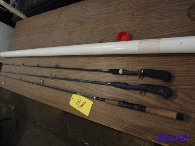 lot 88 image: (3) Rods in tube, appear to be new...