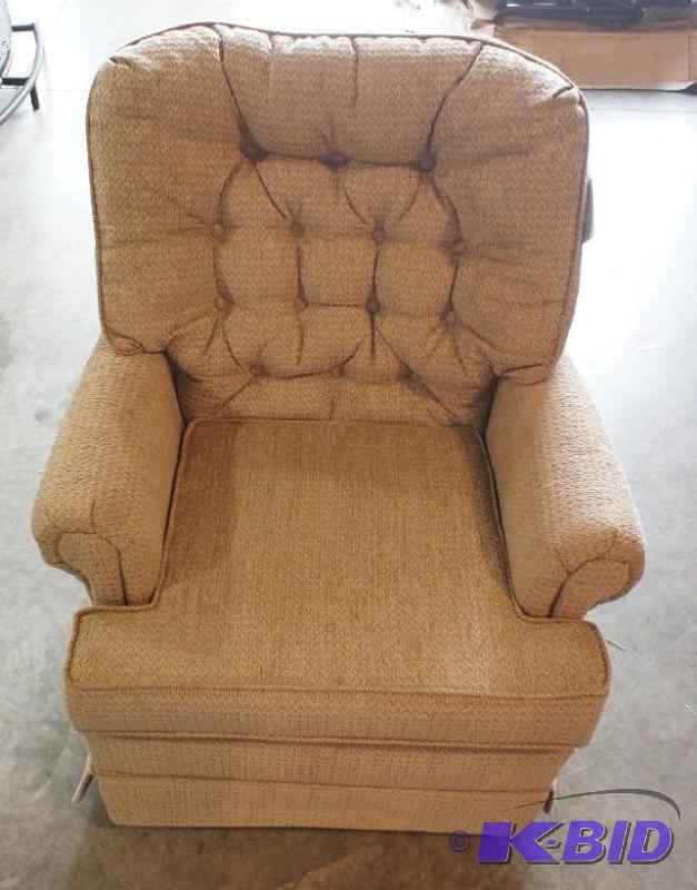 New USA Button Back Rocker Swivel Recliner. M...
