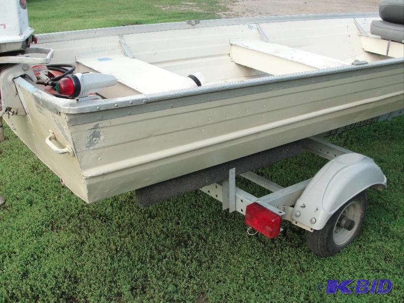 2000 Delcraft 14ft.Aluminum Boat | Wheels -n-Deals July #4 | K-BID