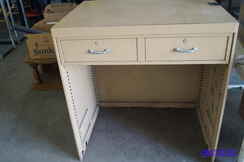 brown warehouse desk
