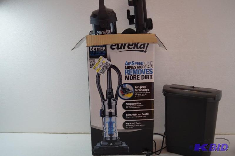 Eureka vacuum and paper shredder