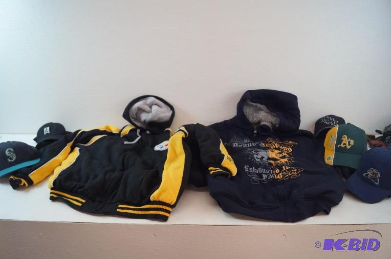 2 hooded zip up jackets