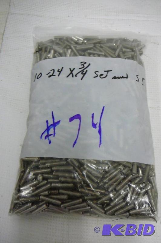 10 - 24x 34 SS Set Screws...