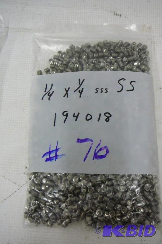 14 x 14 SS Set Screws...