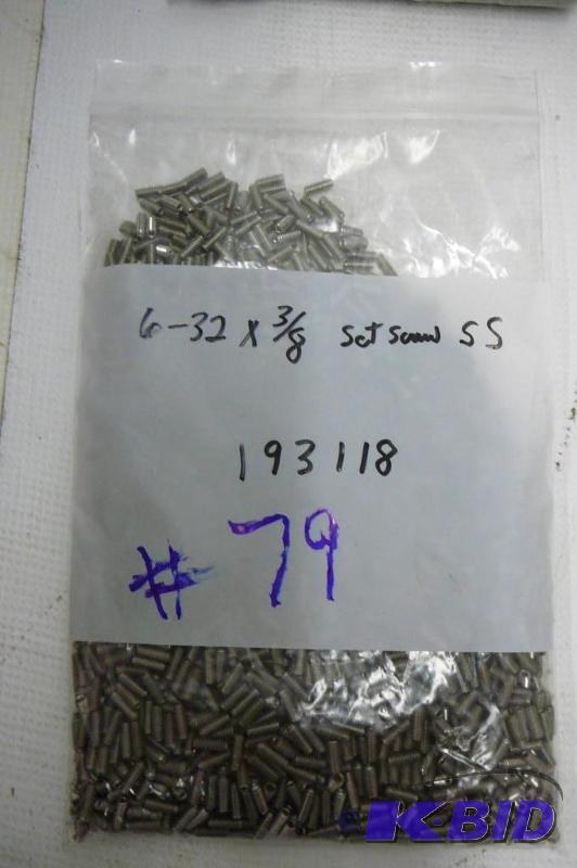 6-32 x 38 SS Set Screw...