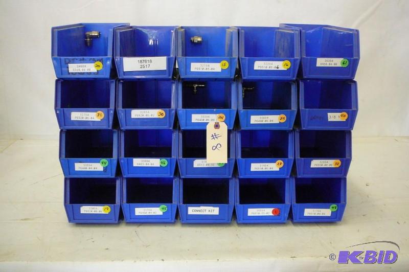 Plastic Bolt Bins Blue 5 12 wide x 10 34 Lo...