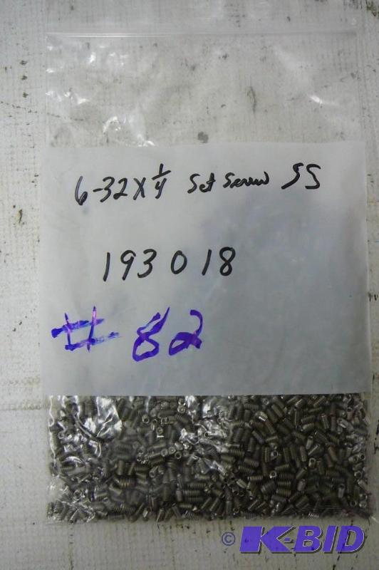 6 - 32 x 14 SS Set Screws...