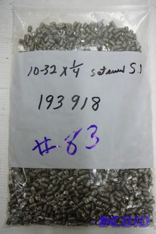 10 - 32 x 14 SS Set Screws...