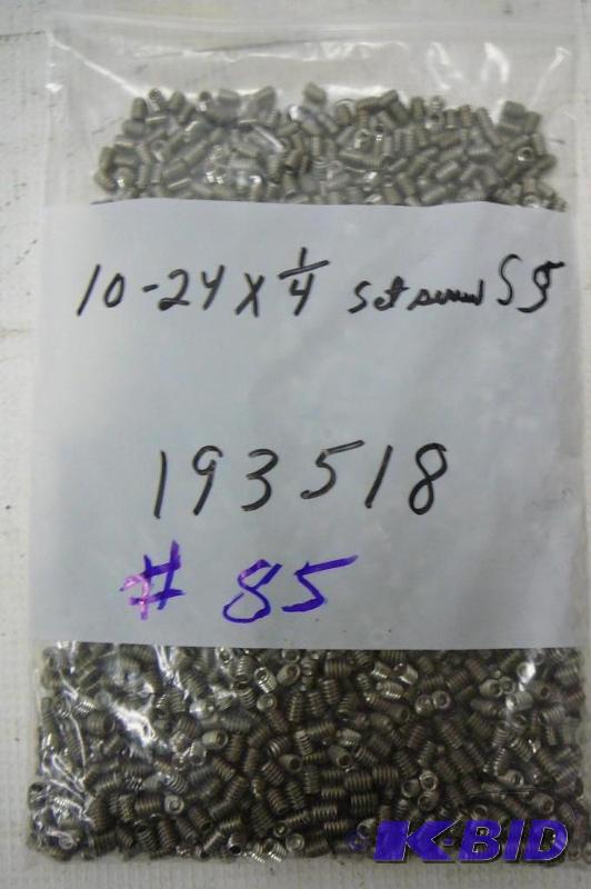 10 - 24 x 14 SS Set Screws...