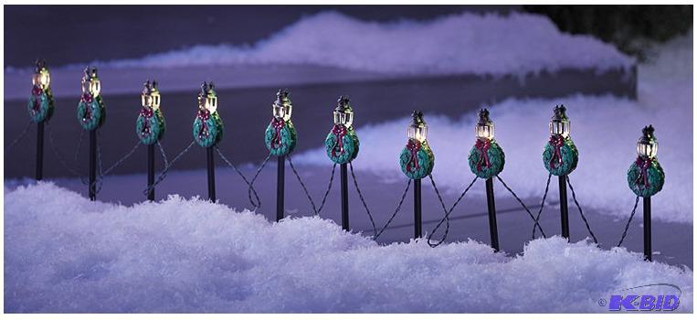 lot 72 image: (6) 10pc Lamppost Path Lights PH057