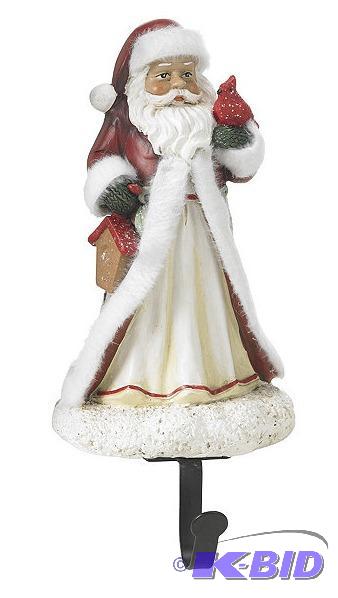 lot 85 image: 3pc Stocking Holder & Snowglobe