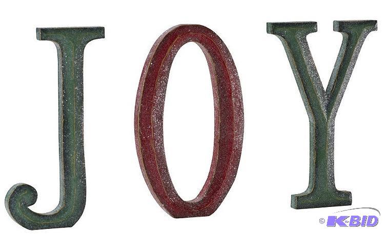 lot 89 image: 12 JOY Christmas Decor QB525