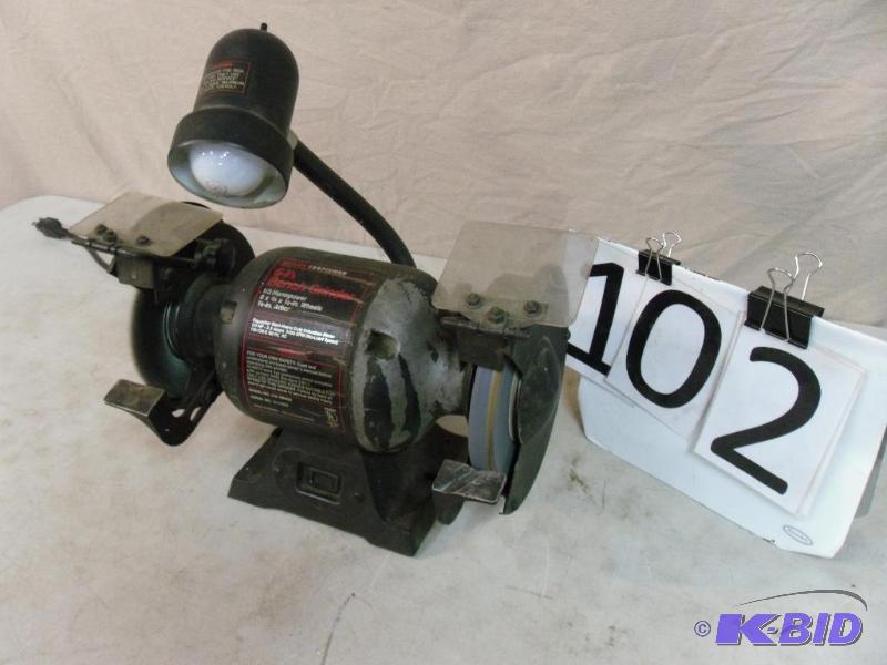 lot 102 image: Craftsman 6" Bench Grinder. Tested and W...