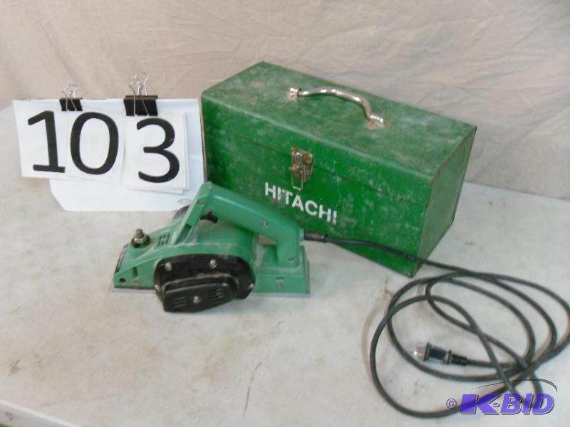 lot 103 image: Hitachi Planer with Case. Tested and Works....