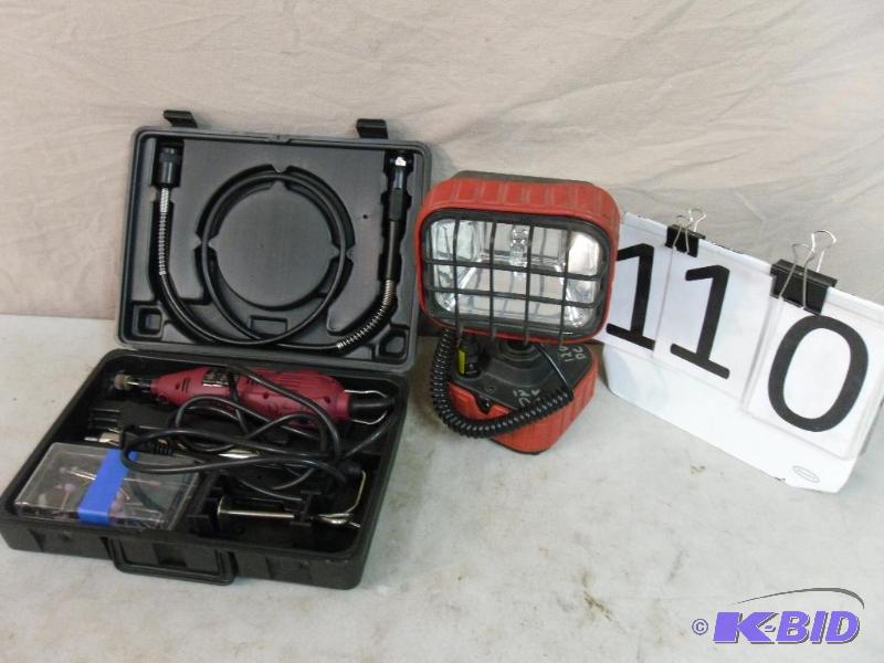 lot 110 image: Tool Shop Rotary Tool with Flex Shaft and Acc...