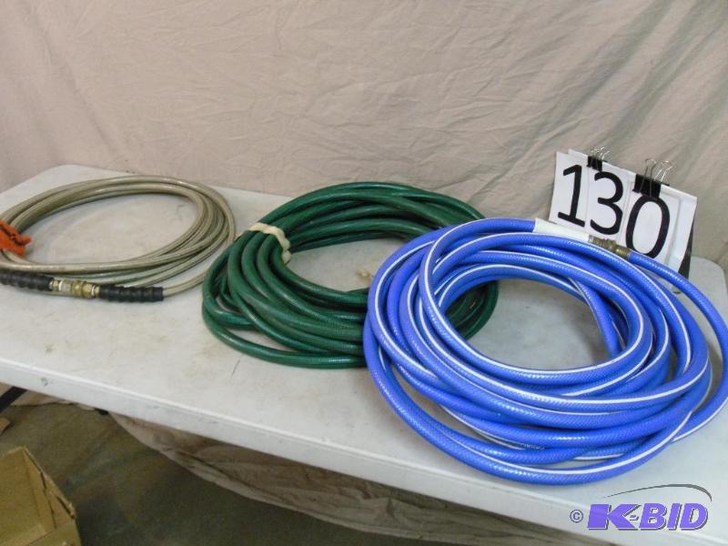 lot 130 image: 2 Garden Hoses and Pressure Washer Hose....