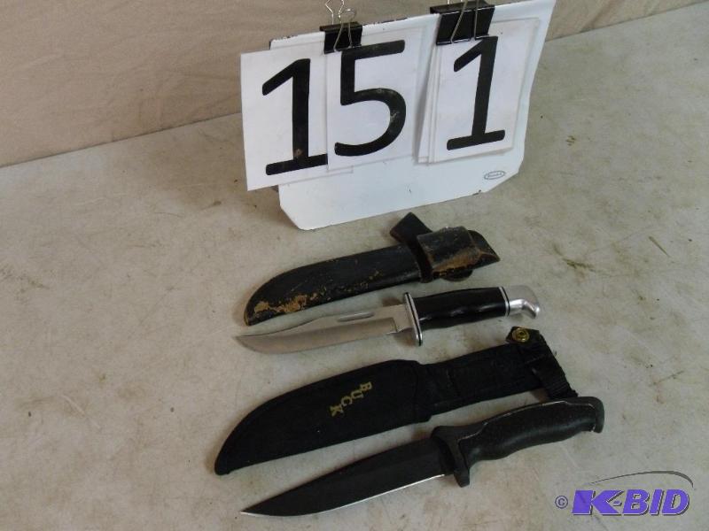 lot 151 image: Lot of 2 Buck Knives. Buck 119 and Buck 650C....