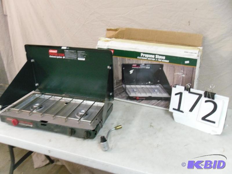 lot 172 image: Coleman Propane Camp Stove. Electronic Igniti...