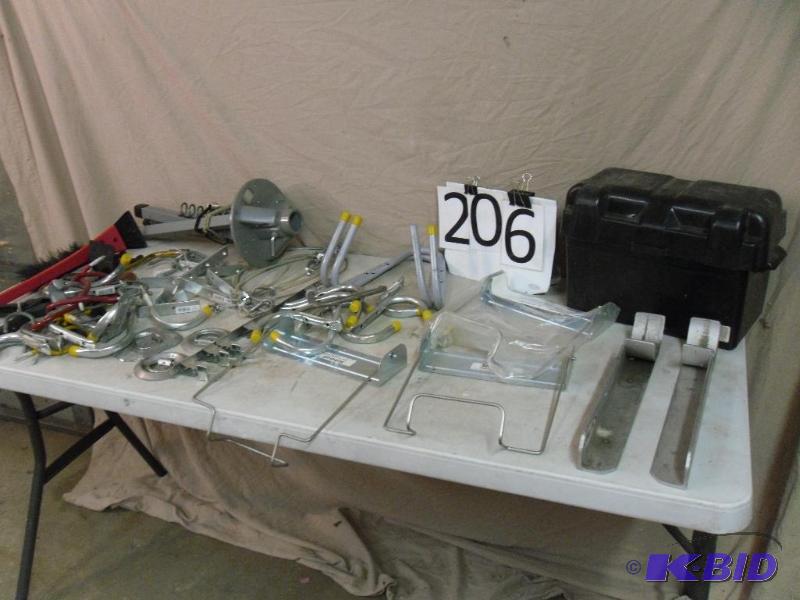 lot 206 image: Lot of Garage and Trailer Items. Accessories,...