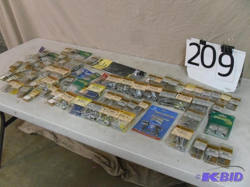 lot 209 image: Lot of New Assorted Fasteners and Hardware. T...