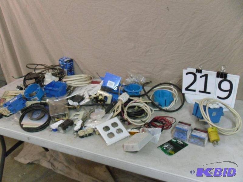 lot 219 image: Lot of Electrical Hardware. Electrical Connec...