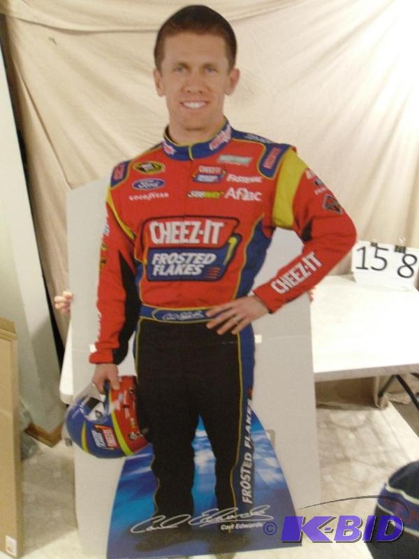 lot 224 image: Brand New Nascar Carl Edwards Life Size Cardb...