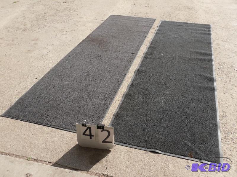lot 42 image: 2 commercial entry rugs. Approx&nbsp115"...